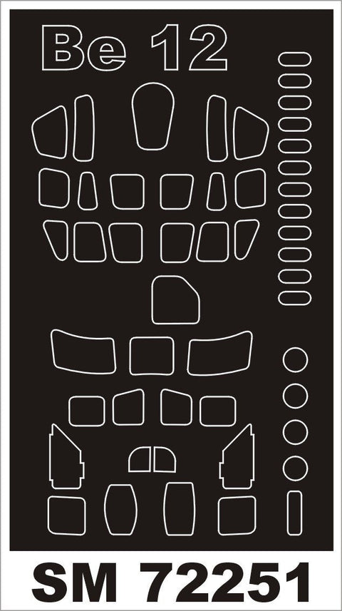 モンテックス SM72251 1/72 Be-12(モデルズビット用) ミニマスク