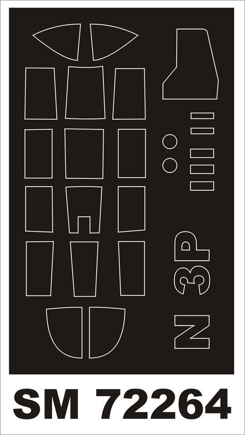 モンテックス SM72264 1/72 ノースロップ N-PB(スペシャルホビー用) ミニマスク