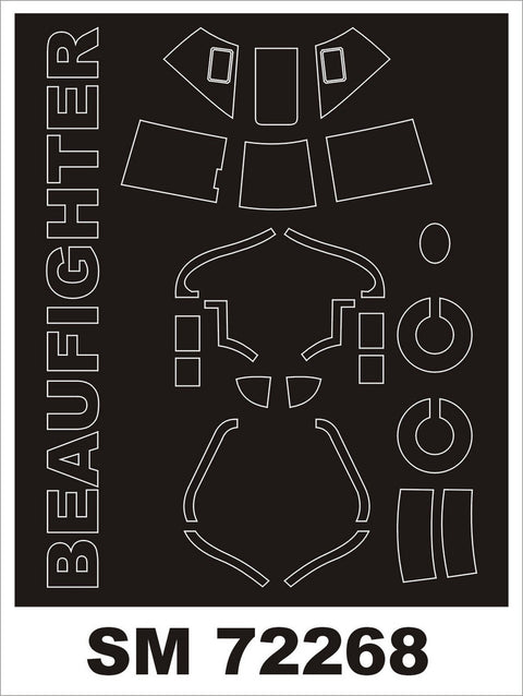 モンテックス SM72268 1/72 ボーファイター TF.X(エアフィックス用) ミニマスク