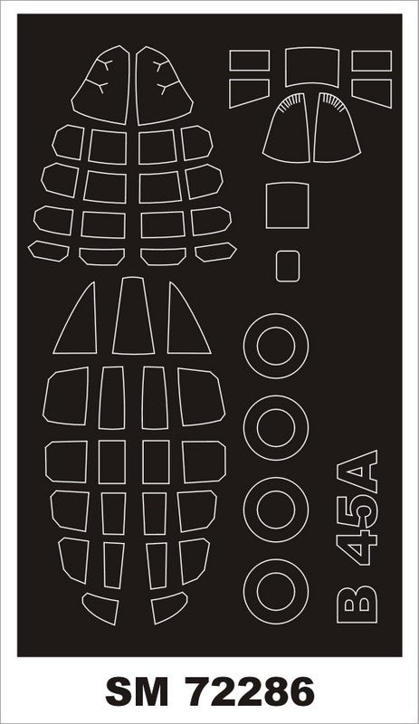 モンテックス SM72286 1/72 B-45A(バロム用) ミニマスク