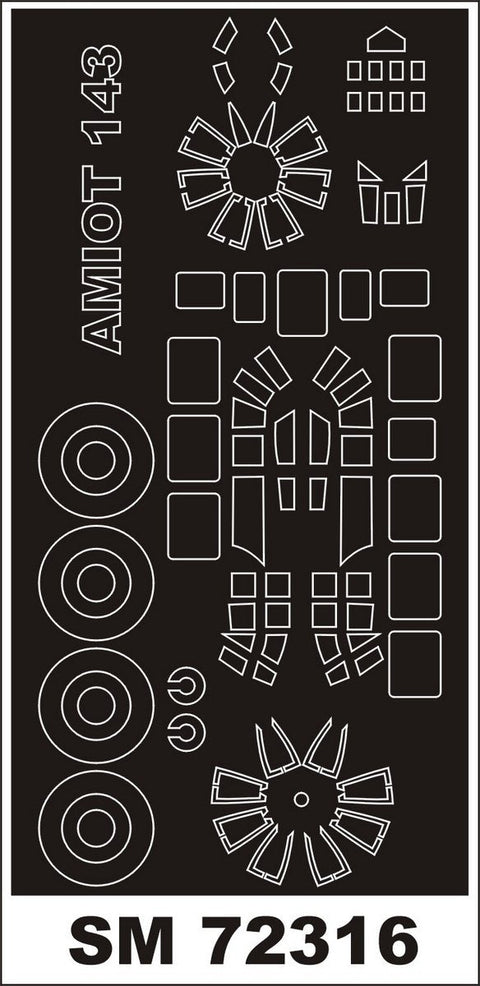 モンテックス SM72316 1/72 AMIOT 143(エレール用) ミニマスク