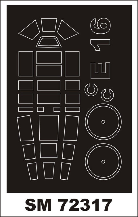 モンテックス SM72317 1/72 E-16A1(フジミ用) ミニマスク