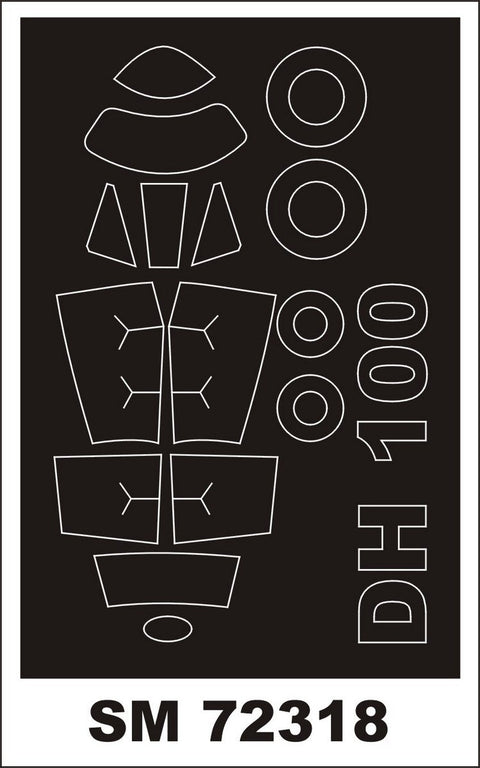 モンテックス SM72318 1/72 DH 100 バンパイア(スペシャルホビー用) ミニマスク