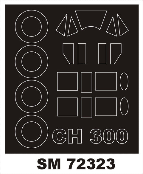 モンテックス SM72323 1/72 ベランカ CH-300(ドラウイングス用) ミニマスク