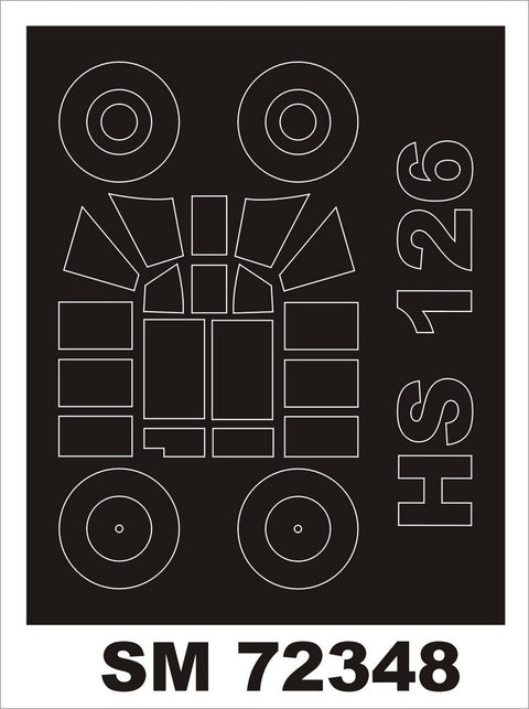 モンテックス SM72348 1/72 Hs 126(セイバーキッツ用) ミニマスク