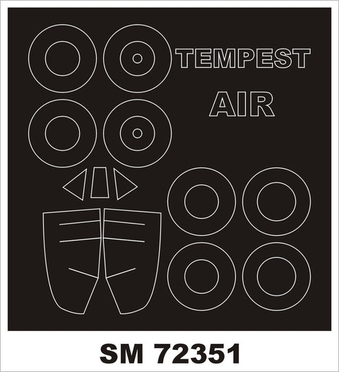モンテックス SM72351 1/72 ホーカー テンペスト(エアフィックス用) ミニマスク