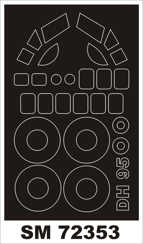 モンテックス SM72353 1/72 DH.95 フラミンゴ(バロム用) ミニマスク