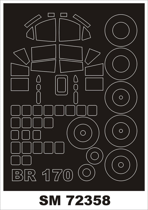 モンテックス SM72358 1/72 ブリストル 170(フライ用) ミニマスク
