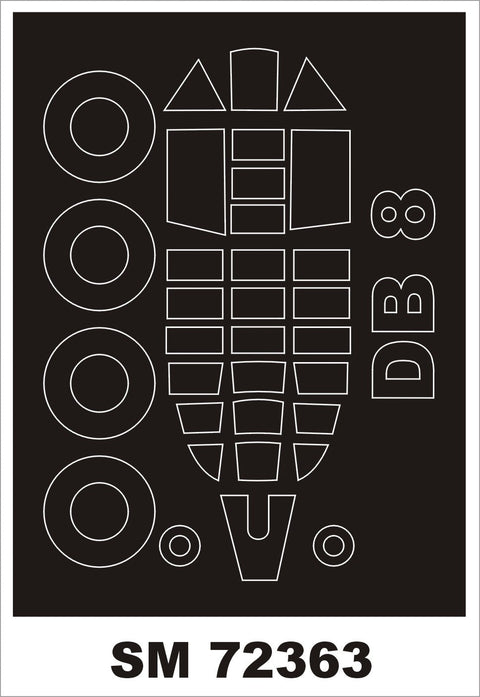 モンテックス SM72363 1/72 DB-8A/3N(スペシャルホビー用) ミニマスク