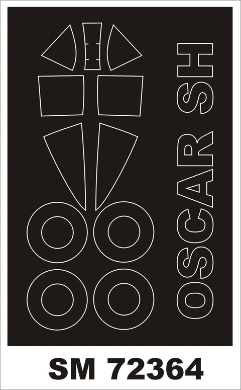 モンテックス SM72364 1/72 キ43 オスカー(スペシャルホビー用) ミニマスク