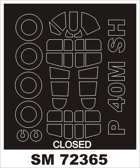 モンテックス SM72365 1/72 P-40M(スペシャルホビー用) ミニマスク