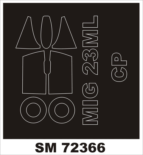 モンテックス SM72366 1/72 MiG-23ML/MLA(クリアープロップモデル用) ミニマスク