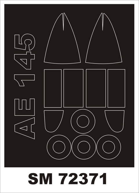 モンテックス SM72371 1/72 AERO 145(KPモデル用) ミニマスク