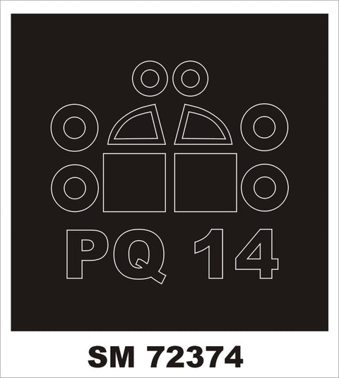 モンテックス SM72374 1/72 PQ-14(フライ用) ミニマスク