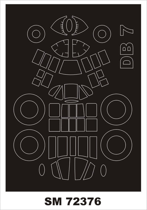 モンテックス SM72376 1/72 DB-7(アズール用) ミニマスク