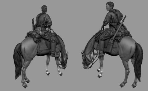 パンツァーアート FI35-224 1/35 ドイツ騎馬将校（第8武装SS師団「フロリアン・ガイヤー」）