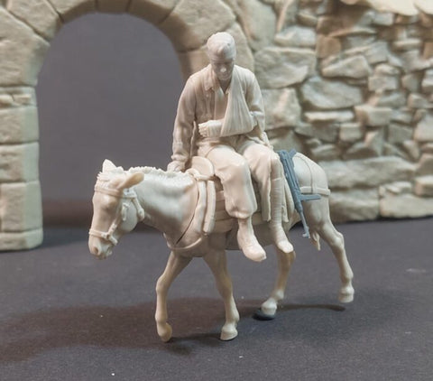 パンツァーアート FI35-241 1/35 ロバに乗った負傷した降下猟兵