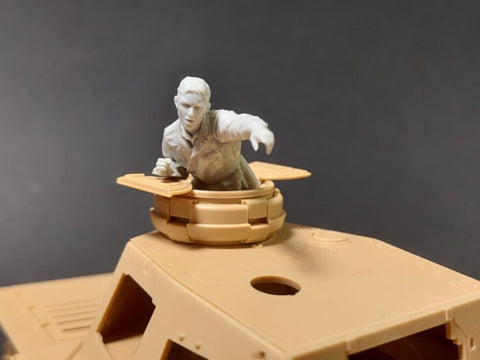 パンツァーアート FI35-250 1/35 DAK lll/IV戦車 戦車長