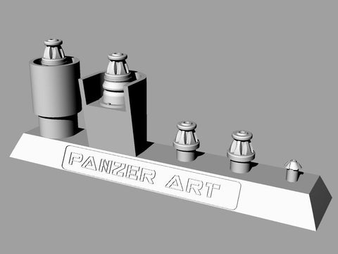 パンツァーアート RE35-182 1/35 ドイツ 指揮戦車アンテナ(2m+1.4m+シュテルン)&アンテナ基部セット