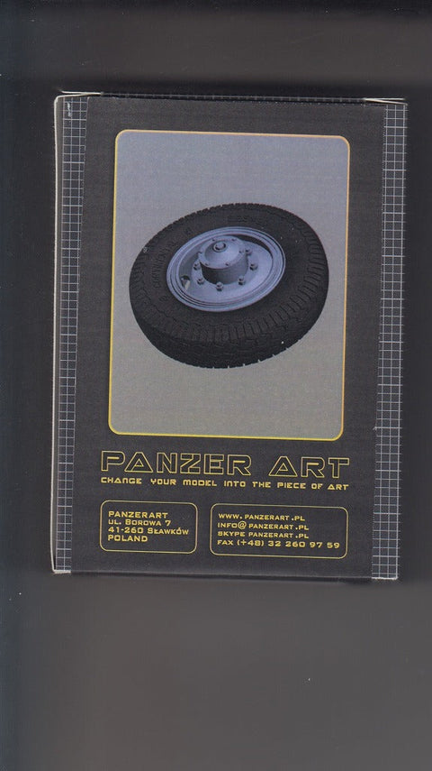 パンツァーアート RE35-454 1/35 M-35 ADGZダイムラー装甲車 ホイールセット(コンチネンタル 不整地用)