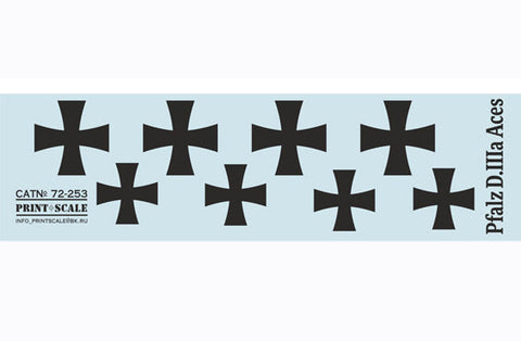 プリントスケール 72-253 1/72 ファルツ D.III エース WWI