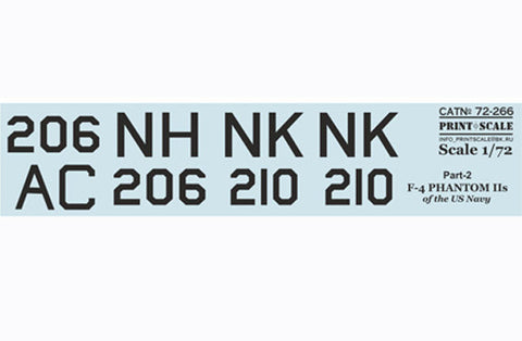 プリントスケール 72-266 1/72 アメリカ海軍 F-4 ファントム Part 2