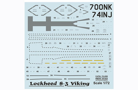 プリントスケール 72-289 1/72 ロッキード S-3 バイキング