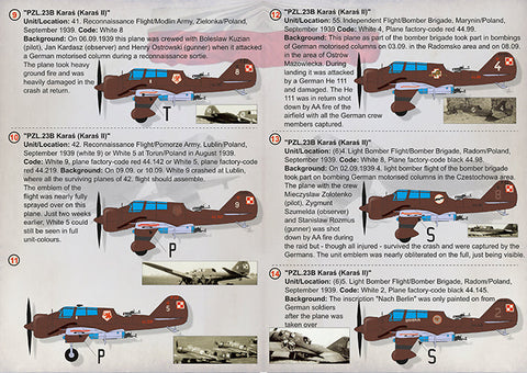 プリントスケール 72-305 1/72 PZL.23 カラシュ