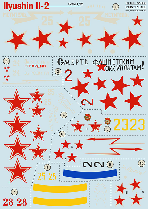 プリントスケール 72-306 1/72 イリユーシン Il-2