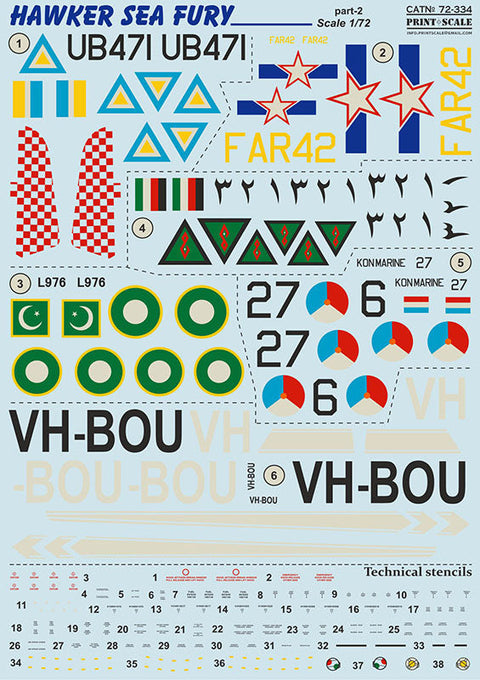 プリントスケール 72-334 1/72 ホーカー シーフューリー Part2