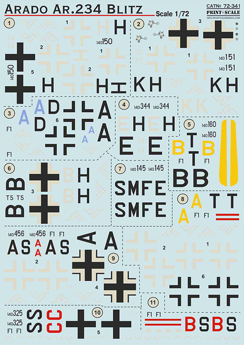プリントスケール 72-341 1/72 アラド Ar.234