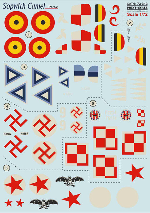 プリントスケール 72-342 1/72 ソッピース キャメル Part 2