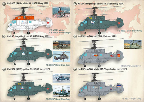 プリントスケール 72-394 1/72 カモフ Ka-25 "ホーモン"