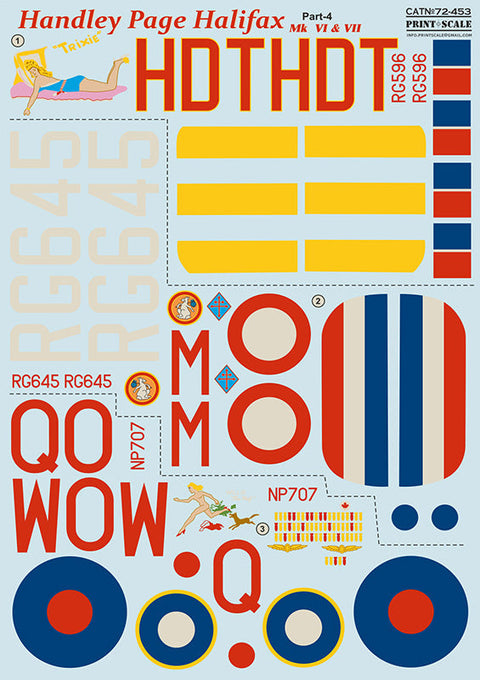 プリントスケール 72-453 1/72 ハンドレページ ハリファックス Part 4