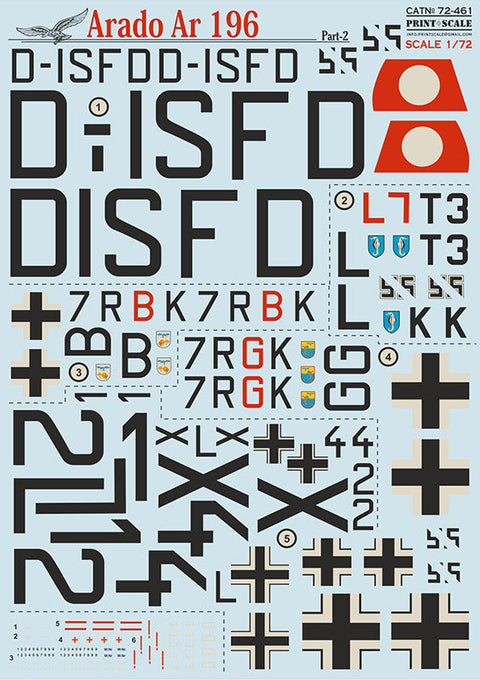プリントスケール 72-461 1/72 アラド Ar 196
