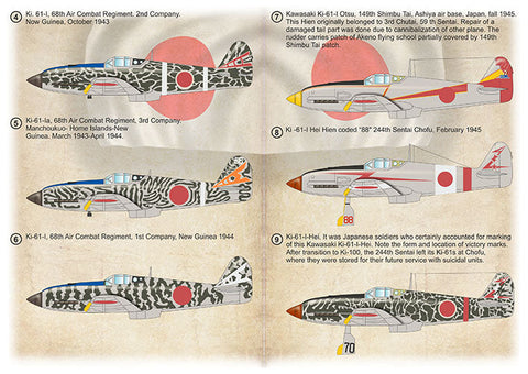 プリントスケール 1/72 72-509  カワサキ キ61（三式戦闘機）. パート 2