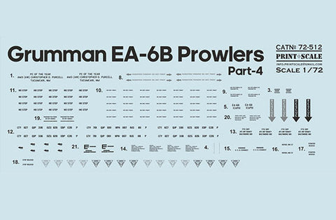 プリントスケール  72-512 1/72 EA-6 プラウラー パート4