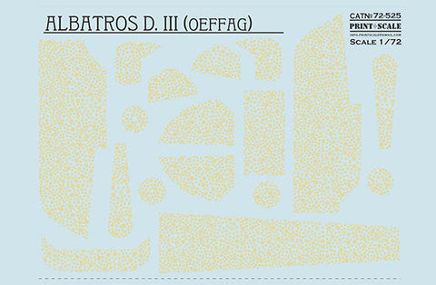 プリントスケール 1/72 72-525 アルバトロス D.III (OEFAG)