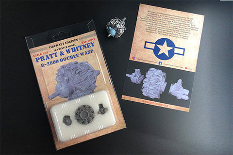 プリントスケール PSR48011 1/48 プラット・アンド・ホイットニー R-2800 ダブルワスプエンジン