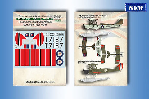 プリントスケール PSR72004 1/72 DH 82b クイーンビーパート2