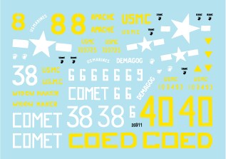 スターデカール 35-911 1/35 硫黄島 シャーマン,火炎放射戦車