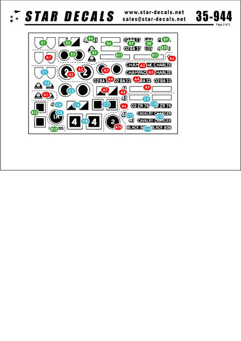 スターデカール 35-944 1/35 イギリスセンチュリオン イン 朝鮮戦争