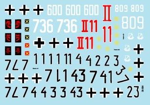 スターデカール 35-954 1/35 IV号戦車 J型 第 5 装甲師団, 第12装甲師団, 第1SS装甲師団 LAH