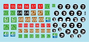 スターデカール 35-964 1/35 イギリス 第49「ポーラーベア」 歩兵師団 全部隊標識マーキング 北西ヨーロッパ