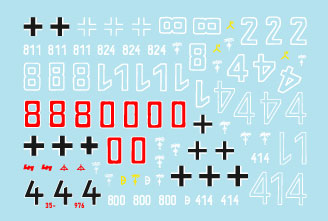 スターデカール 35-976 1/35 ドイツ アフリカ軍団 ミックス #1 IV号戦車 D・E 型