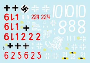 スターデカール 35-977 1/35 ジャーマンタンクス イン ノルウェー