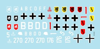 スターデカール 35-993 1/35 突撃砲#7 III号突撃砲E型 第177,190,249突撃砲大隊・グロースドイッチュラント師団 1941/42