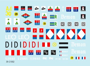 スターデカール 35-C1002 1/35 M10駆逐戦車 イン イタリア - フランス, イギリス, 南アフリカ, ニュージーランド,ポーランド