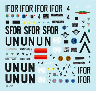 スターデカール 35-C1004 1/35 バルカン半島の平和維持部隊 #3 フランス, La Legion VAB, VBL, AMX-10RC