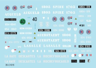 スターデカール 35-C1015 1/35 フランス AMX-30 B2 冷戦期・ 現用マーキング